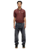 14G Knit CAROL Polo Burgundy - HAVEN