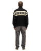 5G Wool SNOW Half ZIP Sweater Black - HAVEN