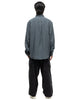 Linen CLIP Shirt Blue Grey - HAVEN