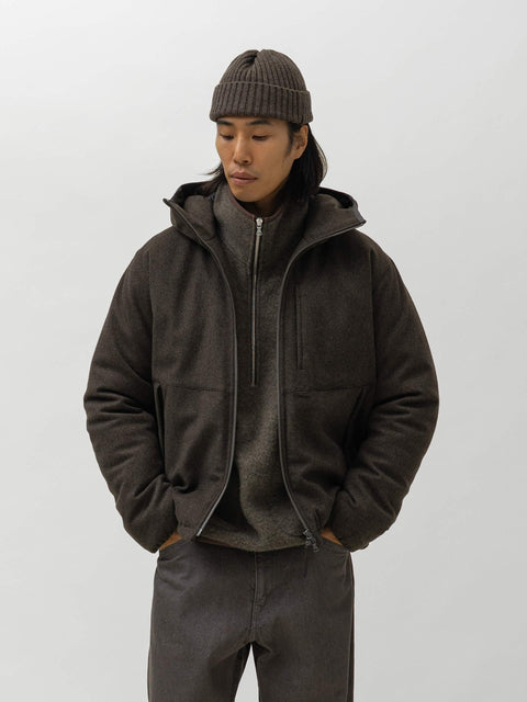 HAVEN Logan Parka - Loro Piana Storm System Wool Brown, Jackets