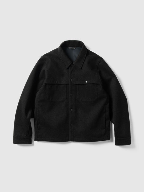 HAVEN Logger Shirt - Loro Piana Storm System® Wool Charcoal, Overshirts