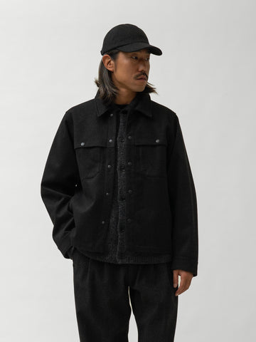 HAVEN Logger Shirt - Loro Piana Storm System® Charcoal, Overshirts