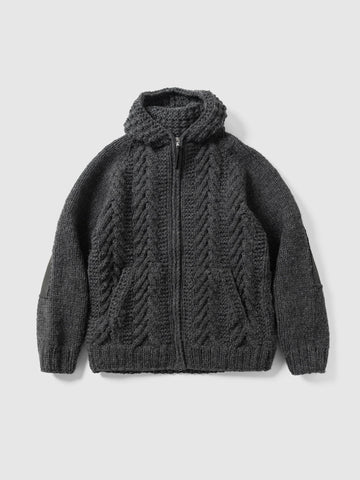 HAVEN Pacific Parka - Handknit Wool Charcoal, Cardigans