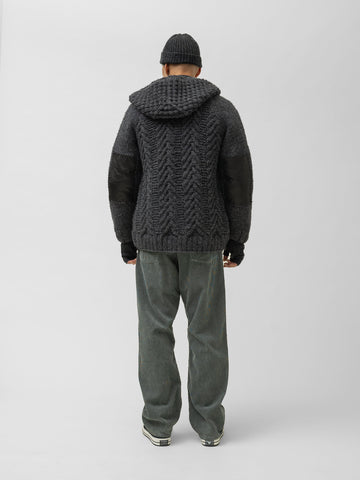 HAVEN Pacific Parka - Handknit Wool Charcoal, Cardigans