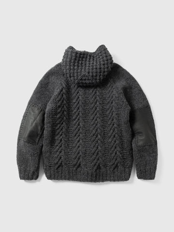 HAVEN Pacific Parka - Handknit Wool Charcoal, Cardigans