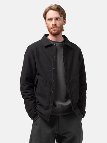 HAVEN Psylo Insulated Overshirt - Washed Cotton Canvas / Windstopper® Black, Insulated Jackets