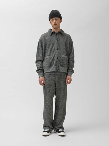 HAVEN Roam Cardigan - Fog Wool Cotton Terry Charcoal, Cardigans