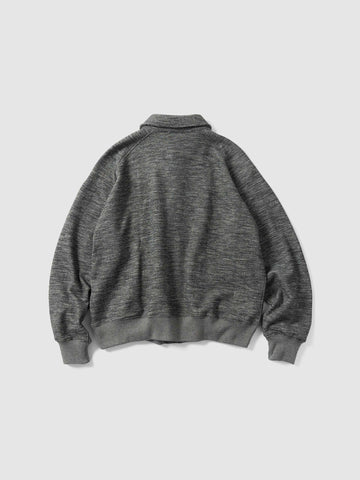 HAVEN Roam Cardigan - Fog Wool Cotton Terry Charcoal, Cardigans