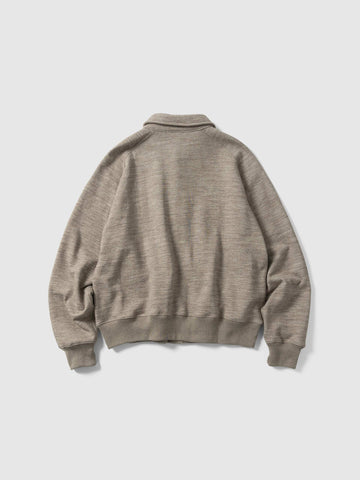 HAVEN Roam Cardigan - Fog Wool Cotton Terry Taupe, Cardigans