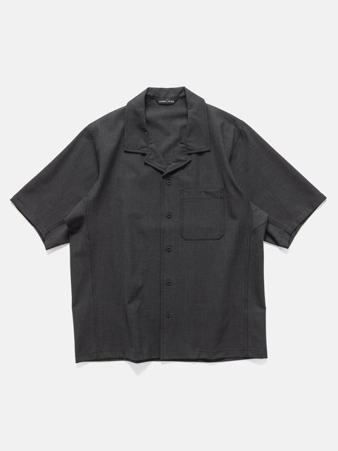 HAVEN Revel S/S - Tropical Wool Charcoal, Shirts