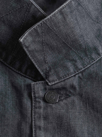 HAVEN Rig Jacket - Stone Bio Washed Cotton Denim Charcoal, Denim Jackets