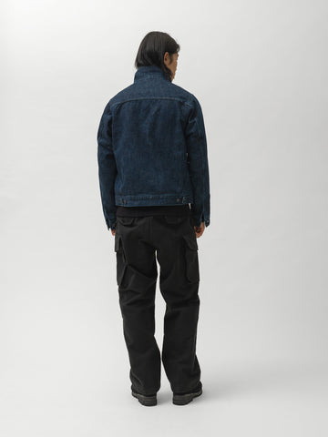 HAVEN Rig Jacket - Stone Bio Washed Cotton Denim Indigo, Denim Jackets