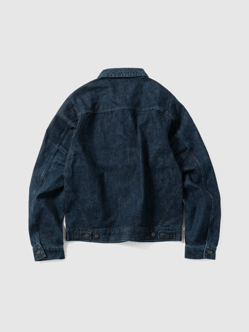 HAVEN Rig Jacket - Stone Bio Washed Cotton Denim Indigo, Denim Jackets