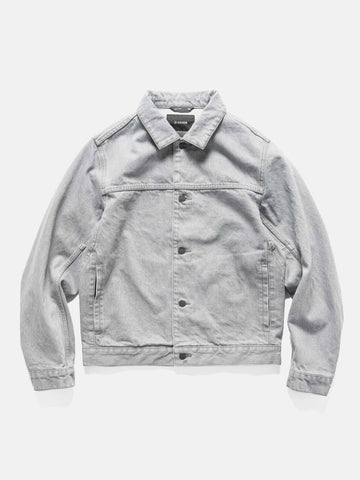 HAVEN Rig Jacket - Washed Cotton Denim Light Grey, Denim Jackets