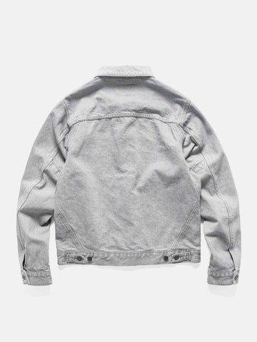 HAVEN Rig Jacket - Washed Cotton Denim Light Grey, Denim Jackets