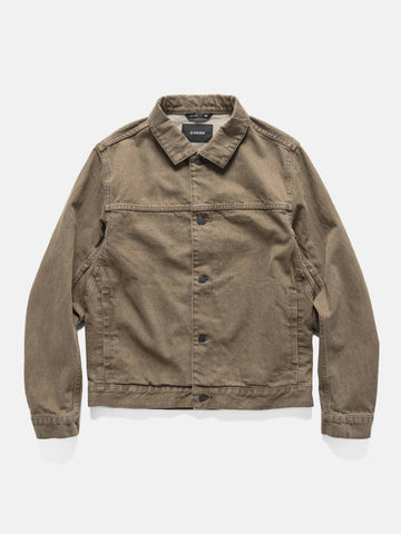 HAVEN Rig Jacket - Washed Cotton Denim Taupe, Denim Jackets