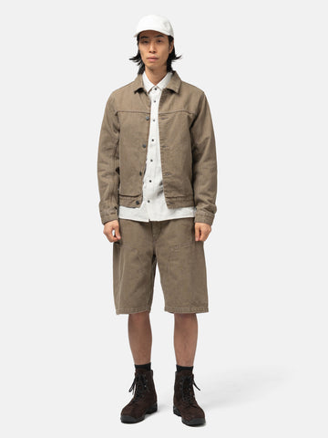 HAVEN Rig Jacket - Washed Cotton Denim Taupe, Denim Jackets