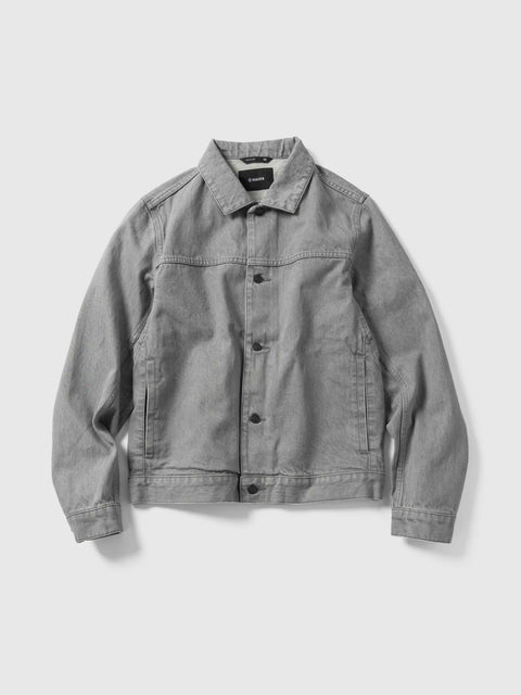 HAVEN Rig Jacket - Washed Cotton Denim Light Grey, Denim Jackets