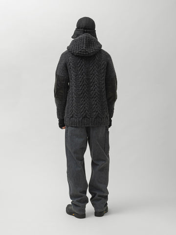 HAVEN Rig Pant - Stone Bio Washed Cotton Denim Charcoal, Pants