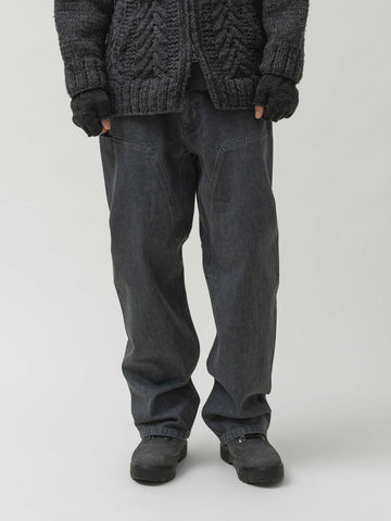 HAVEN Rig Pant - Stone Bio Washed Cotton Denim Charcoal, Pants