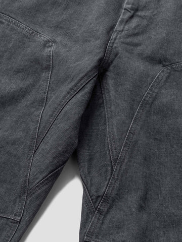 HAVEN Rig Pant - Stone Bio Washed Cotton Denim Charcoal, Pants