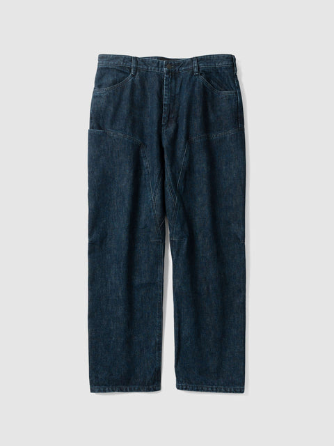 HAVEN Rig Pant - Stone Bio Washed Cotton Denim Indigo, Pants