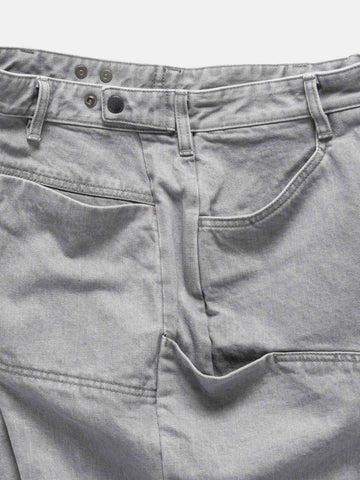 HAVEN Rig Pant - Washed Cotton Denim Light Grey, Pants