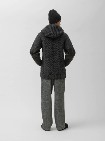 HAVEN Roam Sweatpant - Fog Wool Cotton Terry Charcoal, Sweatpants
