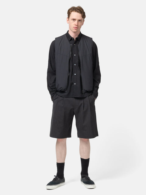 HAVEN Shop Short - Tropical Wool Charcoal, Shorts