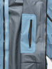Details of the inside pocket of the Spectre Jacket in GORE-TEX 3L Nylon Hand Dyed Indigo