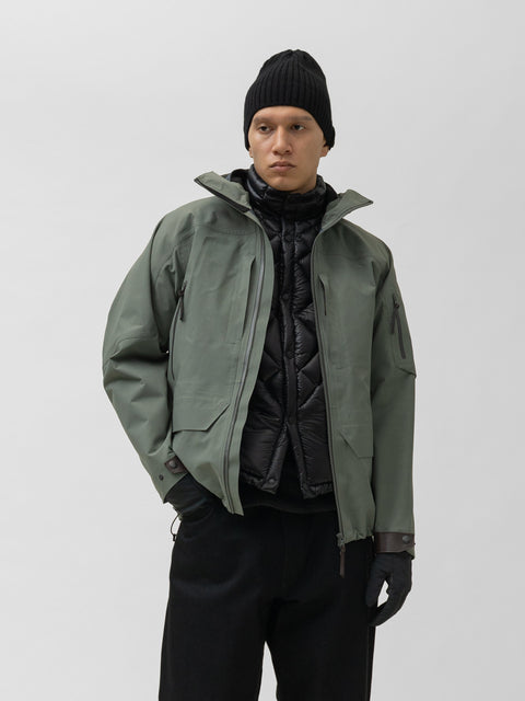 HAVEN Spectre Jacket - GORE-TEX® Nylon 3L / Leather Lichen, Shells & Rain Jackets