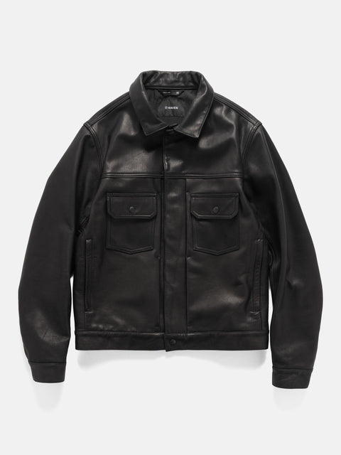 HAVEN Station Jacket - Leather / GORE-TEX® WINDSTOPPER® Black, Leather Jackets