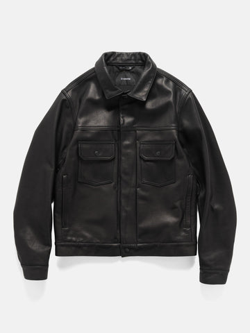 HAVEN Station Jacket - Leather / Windstopper® Black, Leather Jackets