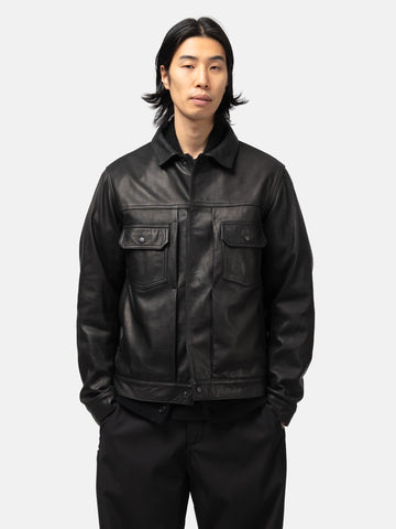 HAVEN Station Jacket - Leather / Windstopper® Black, Leather Jackets