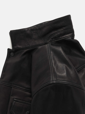 HAVEN Station Jacket - Leather / Windstopper® Black, Leather Jackets