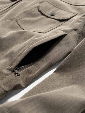 HAVEN Station Jacket - Loro Piana Storm System 3L Nylon Taupe, Jackets