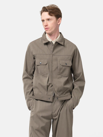 HAVEN Station Jacket - Loro Piana Storm System 3L Nylon Taupe, Jackets