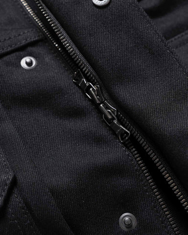 HAVEN Station Jacket - Suvin Cotton Denim Black, Denim Jackets