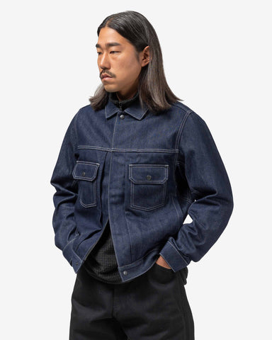 HAVEN Station Jacket - Suvin Cotton Denim Indigo, Denim Jackets