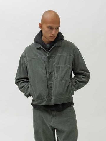 HAVEN Station Jacket Type 01 - Corduroy Sulfur Dye Graphite, Jackets