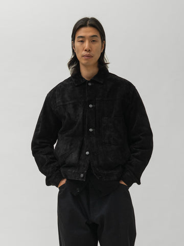 HAVEN Station Jacket Type 01 - Suede Windstopper® Black, Leather Jackets
