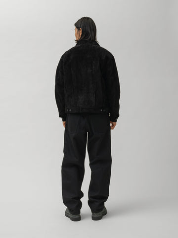 HAVEN Station Jacket Type 01 - Suede Windstopper® Black, Leather Jackets