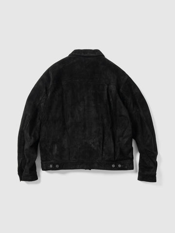 HAVEN Station Jacket Type 01 - Suede Windstopper® Black, Leather Jackets