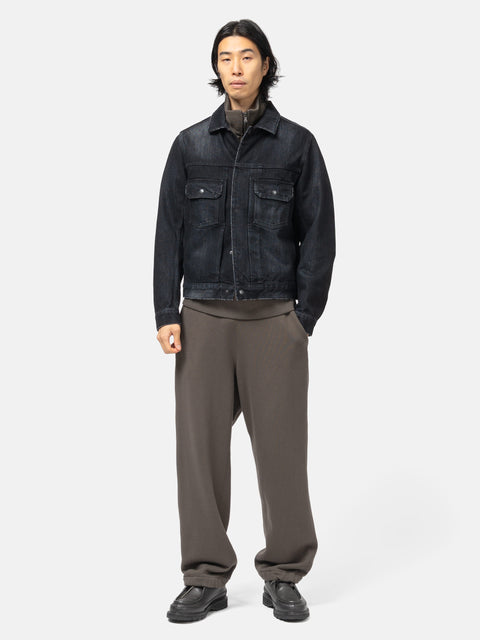 HAVEN Station Jacket - Suvin Cotton Denim Washed Black, Denim Jackets