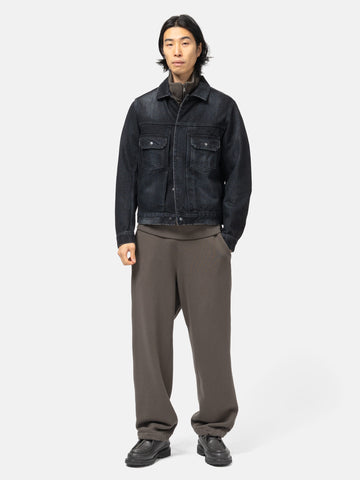 HAVEN Station Jacket - Suvin Cotton Denim Washed Black, Denim Jackets
