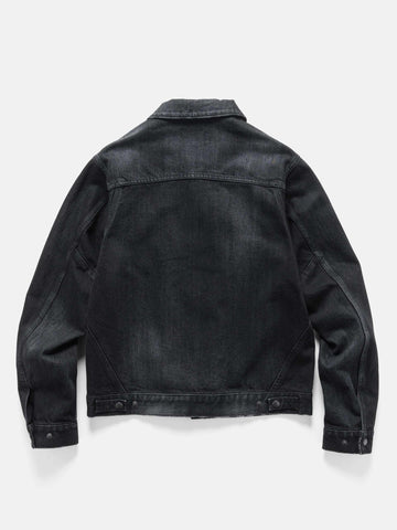HAVEN Station Jacket - Suvin Cotton Denim Washed Black, Denim Jackets