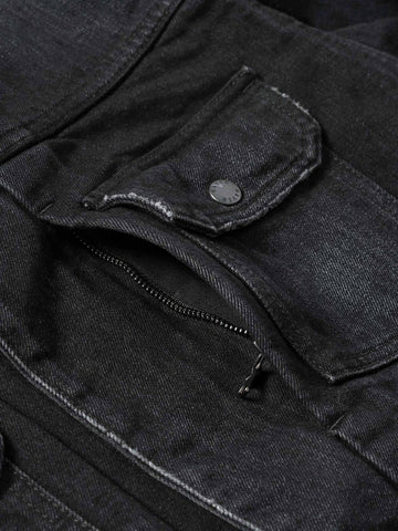 HAVEN Station Jacket - Suvin Cotton Denim Washed Black, Denim Jackets