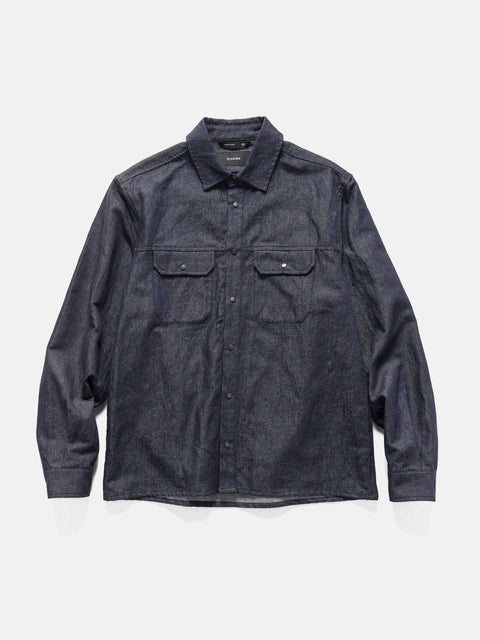 HAVEN Travail Shirt - Cotton Linen Denim Indigo, Shirts