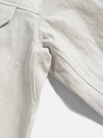 HAVEN Travail Shirt - Cotton Linen Denim Ivory, Shirts