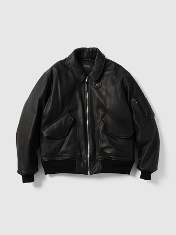 HAVEN Turbine Jacket - Leather Windstopper® Black, Leather Jackets